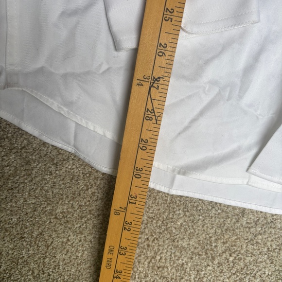 Ariat Classic Fit Solid Twill Long Sleeve Men's Size S/P White NWT - Picture 8 of 9